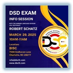 DSD Exam Info Session Flyer
